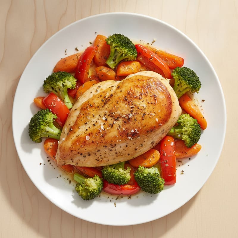 Garlic Herb Roasted Chicken with Vegetables