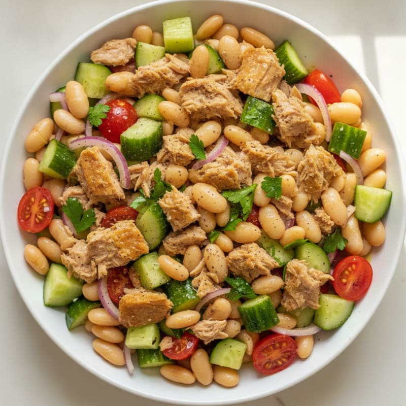 Mediterranean Tuna and White Bean Salad