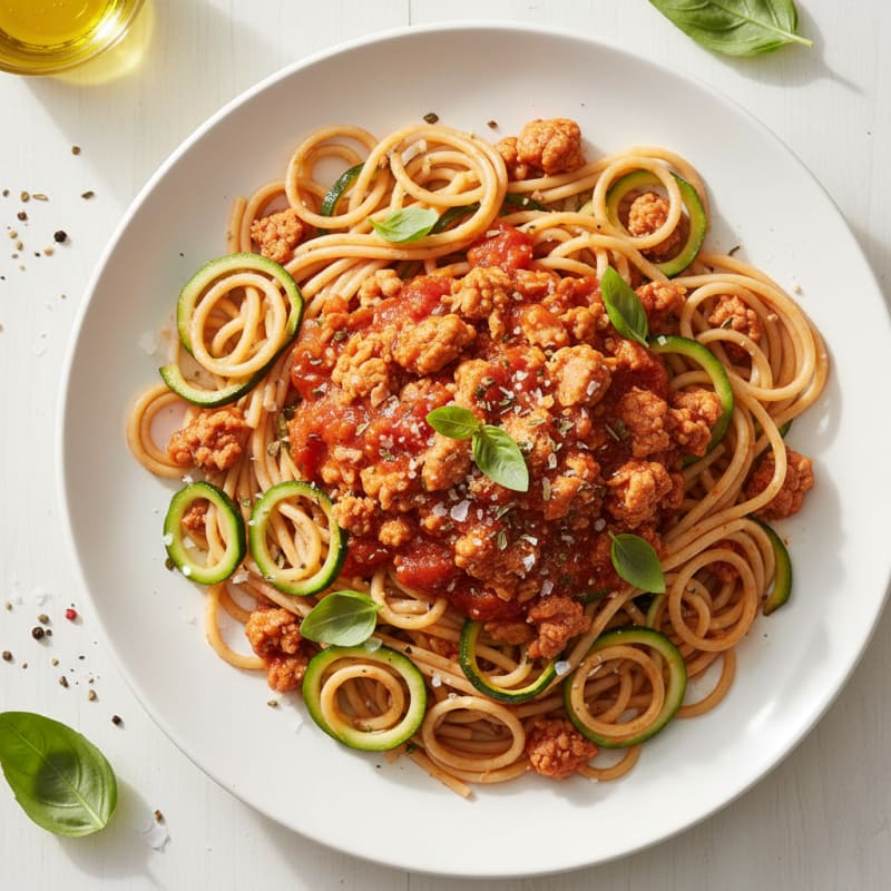 Classic Spaghetti with Rich Marinara Sauce