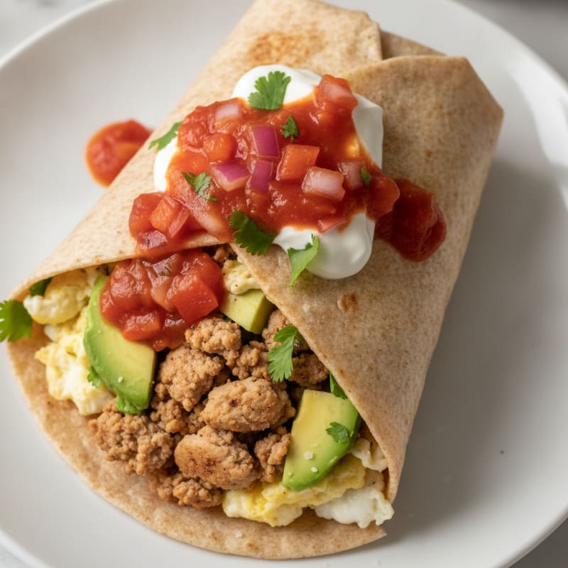 Ultimate Loaded Breakfast Burrito
