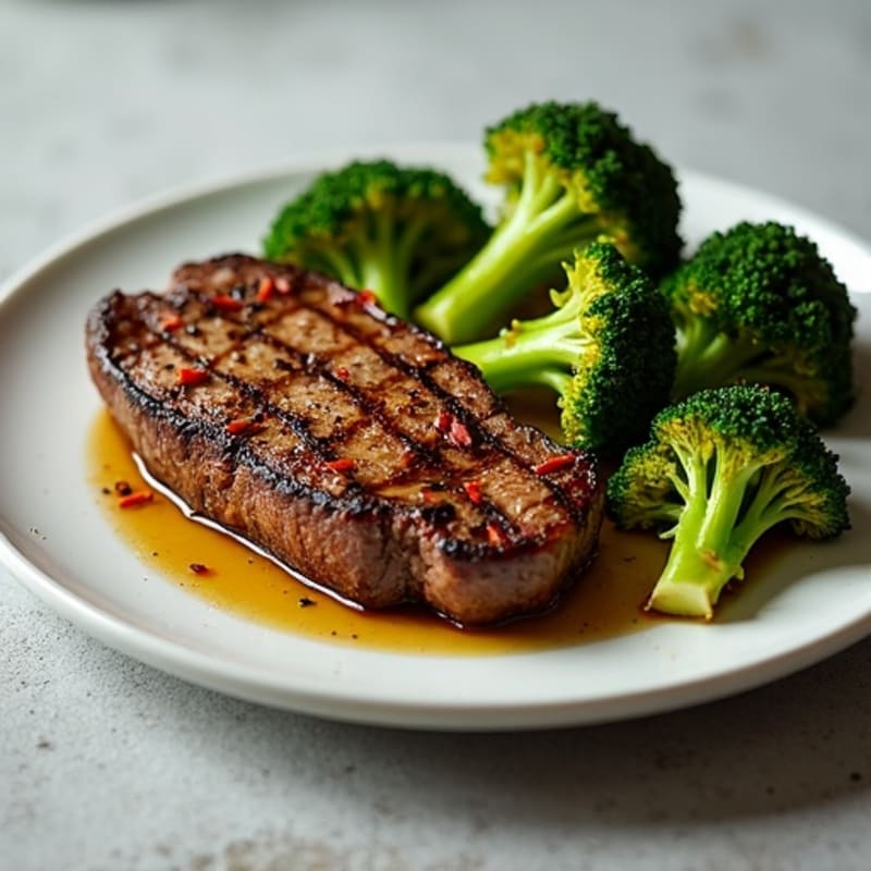 Sheet Pan Steak with Crispy Broccoli
