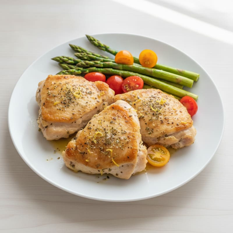 Lemon-Herb Baked Chicken Thighs