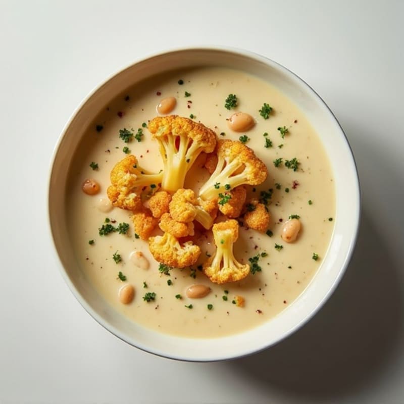 Creamy Roasted Cauliflower Potato Soup