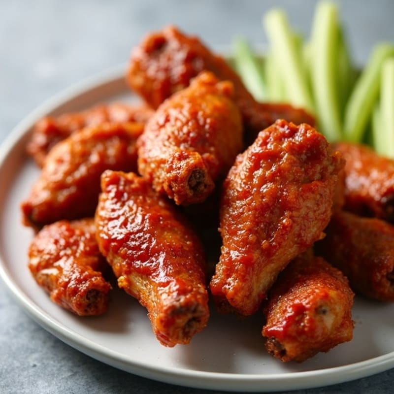 Crispy Baked Spicy BBQ Chicken Wings