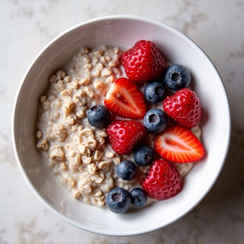 Creamy Berry Protein Oatmeal