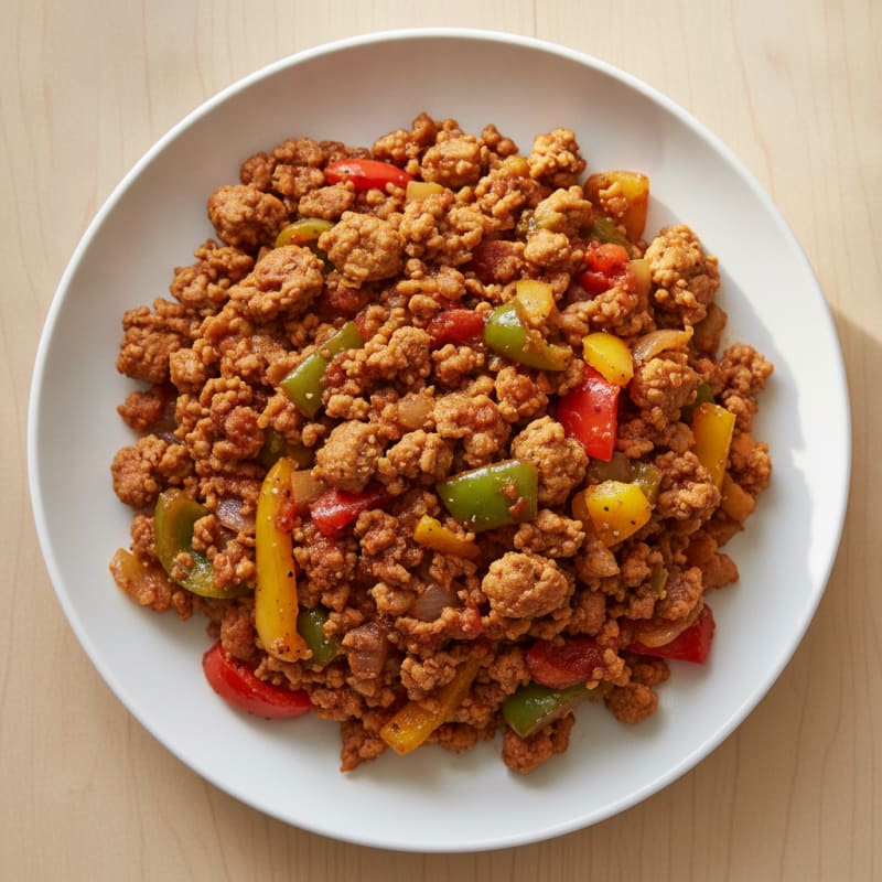 Ground Turkey and Bell Pepper Skillet