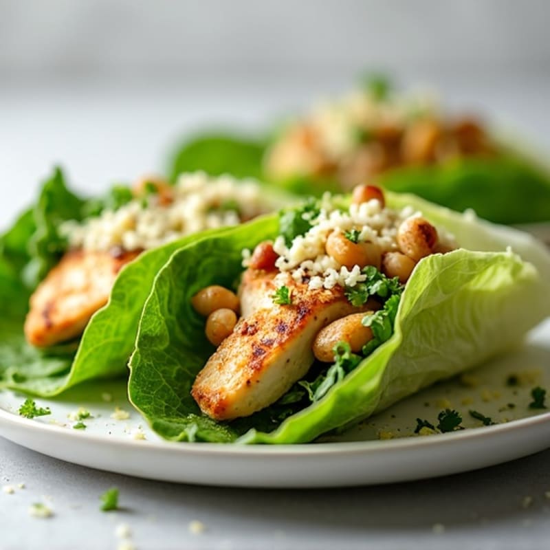 Grilled Chicken Caesar Lettuce Wraps