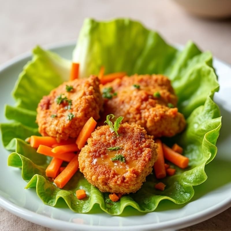 Crispy Buffalo Chicken Lettuce Wrap