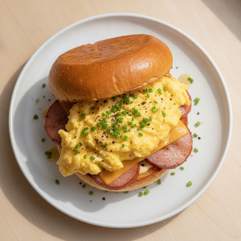 Fluffy Egg and Cheese Brioche