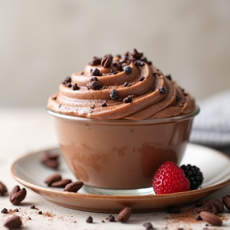 Silky Chocolate Protein Pudding with Greek Yogurt