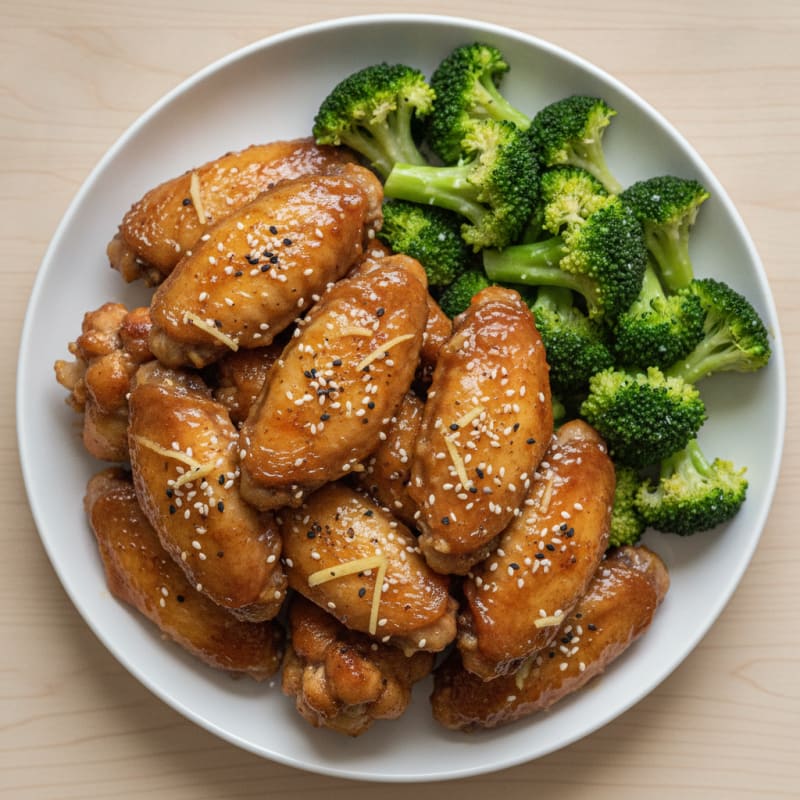 Honey-Garlic Glazed Chicken Wings