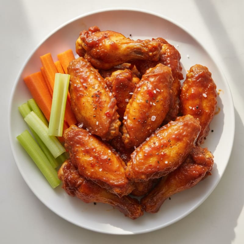 Spicy BBQ Glazed Chicken Wings