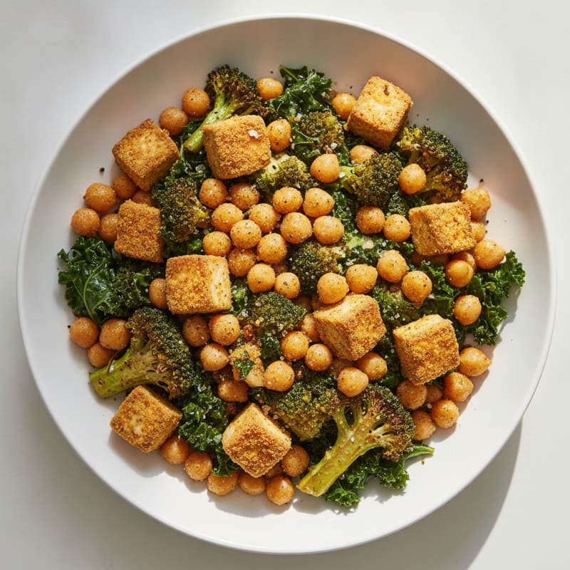 Roasted Vegetable and Chickpea Bowl