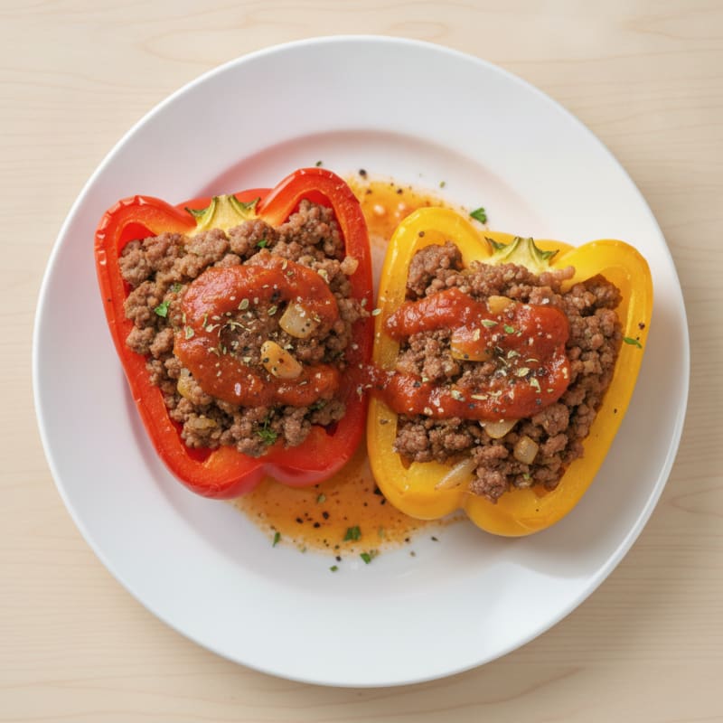Ground Beef Stuffed Bell Peppers