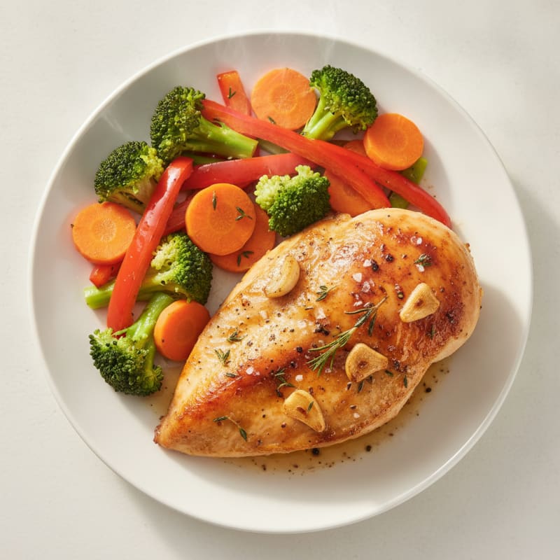 Garlic Herb Roasted Chicken with Vegetables