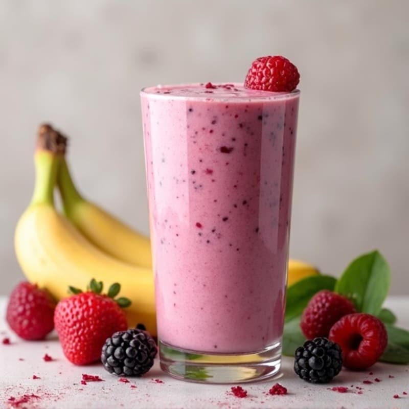 Creamy Berry and Spinach Smoothie