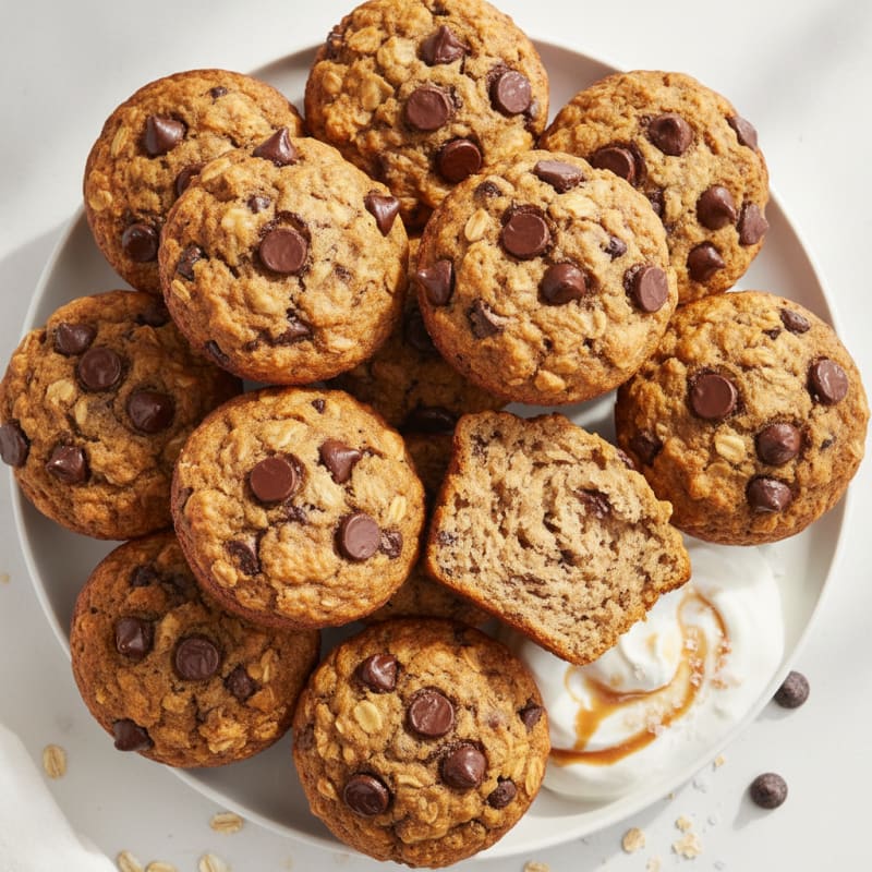 Chocolate Chip Banana Oat Muffins