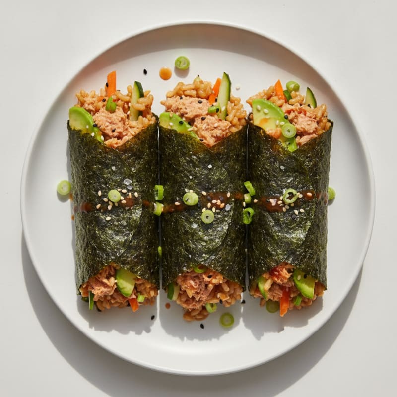 Spicy Tuna Seaweed Wraps