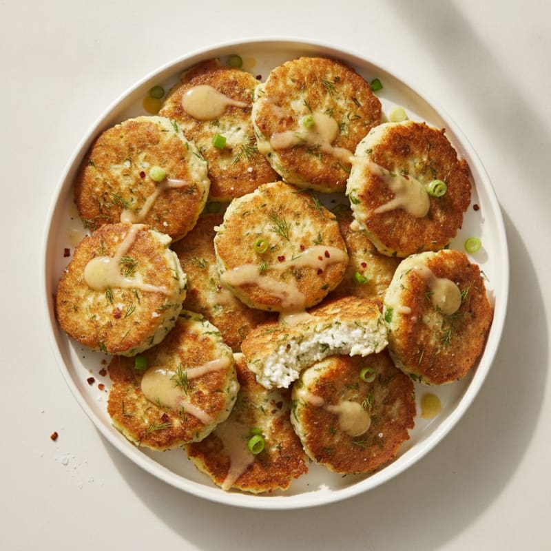 Savory Cottage Cheese and Herb Fritters