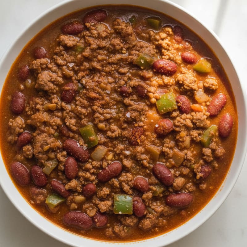 Hearty Beef Chili with Kidney Beans