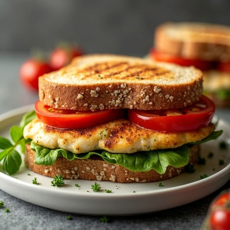 Grilled Chicken Pesto Sandwich