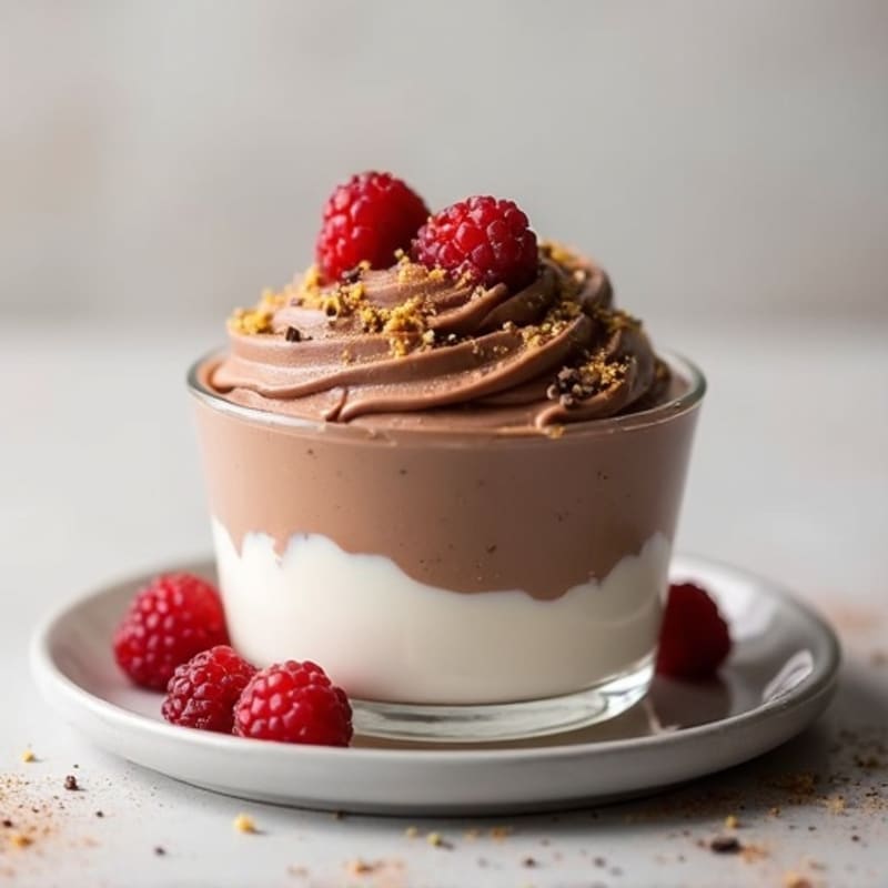 Silky Chocolate Protein Pudding with Greek Yogurt