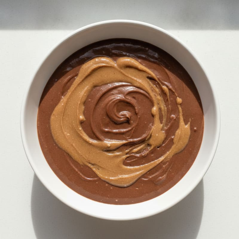 Silky Chocolate Protein Pudding with Almond Butter