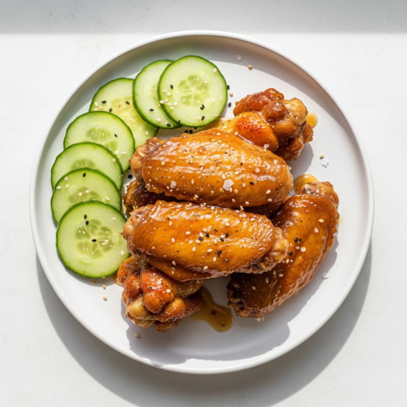Crispy Honey-Glazed Chicken Wings