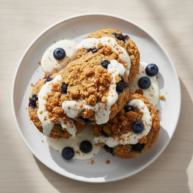 Classic Blueberry Crumble Muffins