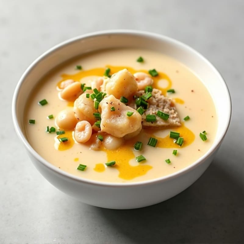 Healthy Creamy Baked Potato Soup