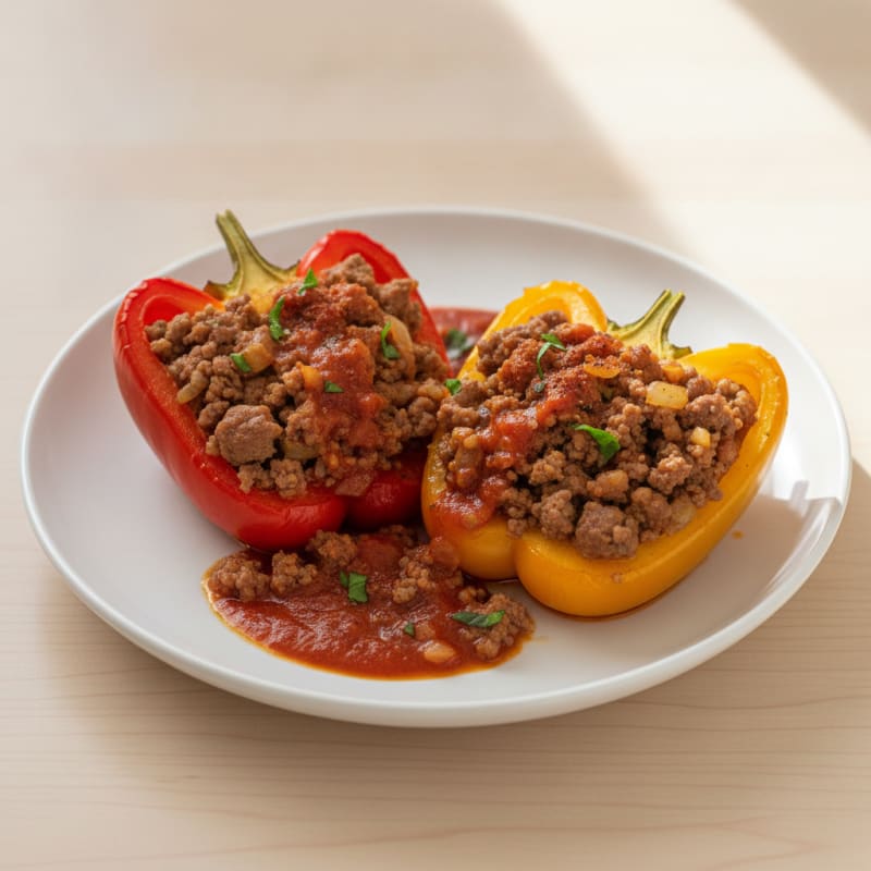 Ground Beef Stuffed Bell Peppers