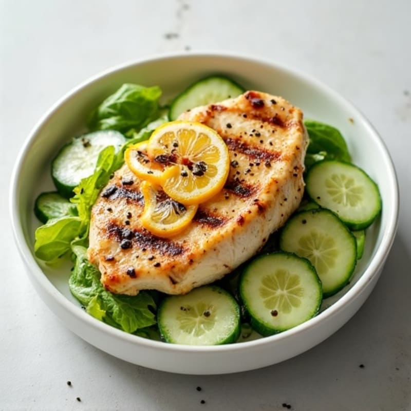 Grilled Chicken Cucumber Salad