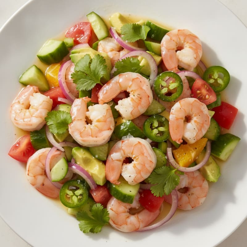 Citrus-Marinated Shrimp and Avocado Ceviche