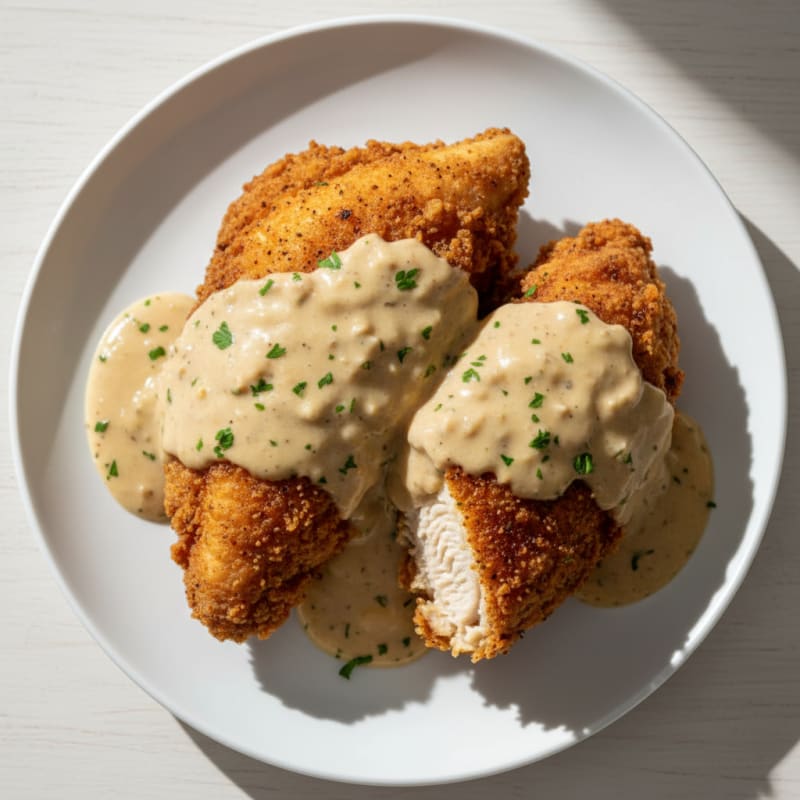 Buttermilk Fried Chicken with Creamy Gravy