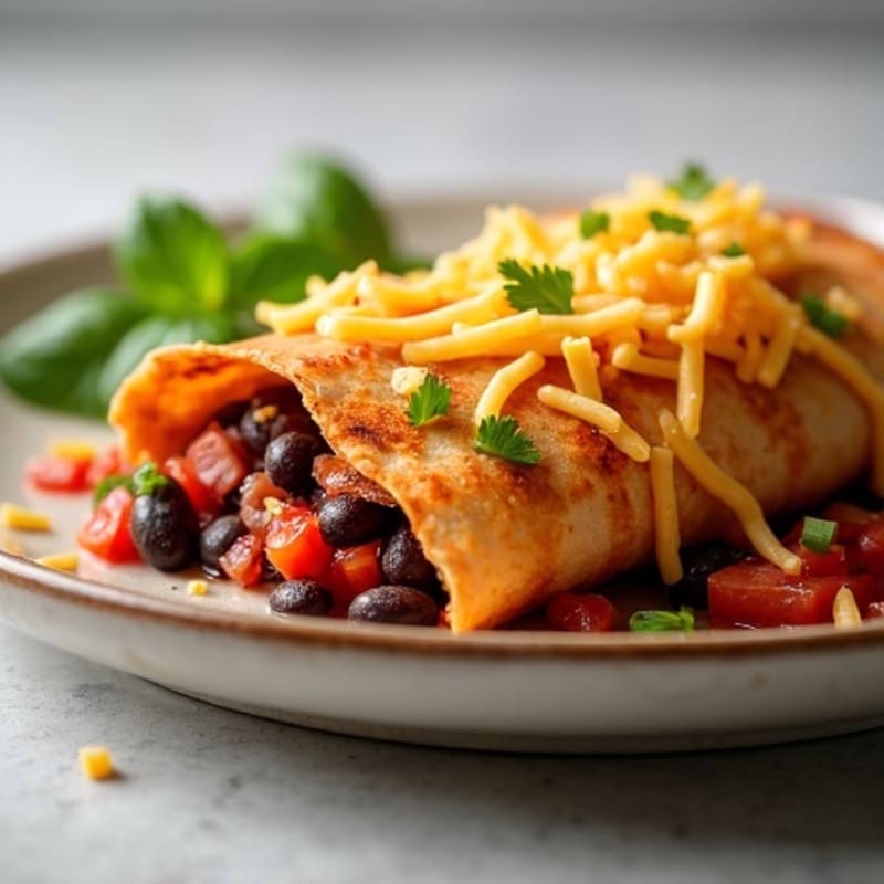 Chicken and Black Bean Baked Enchiladas