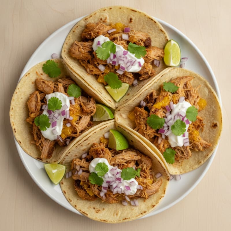 Slow-Cooked Pork Carnitas Tacos