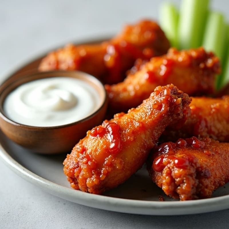 Crispy Baked Spicy BBQ Chicken Wings