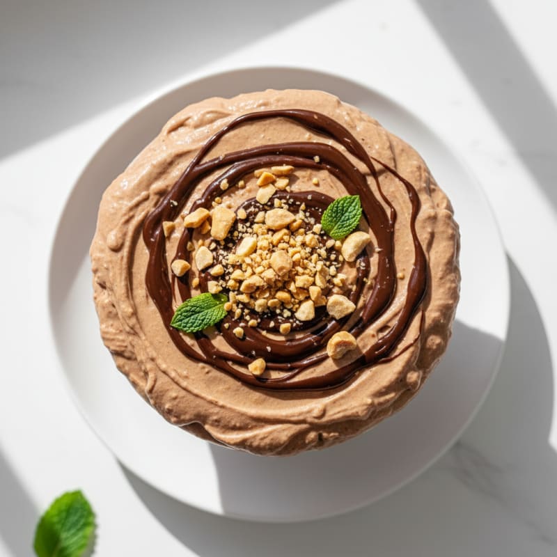 High-Protein Chocolate Ice Cream Milkshake