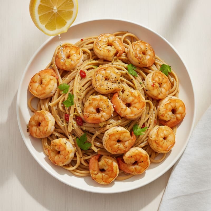 Garlic Herb Butter Shrimp Scampi