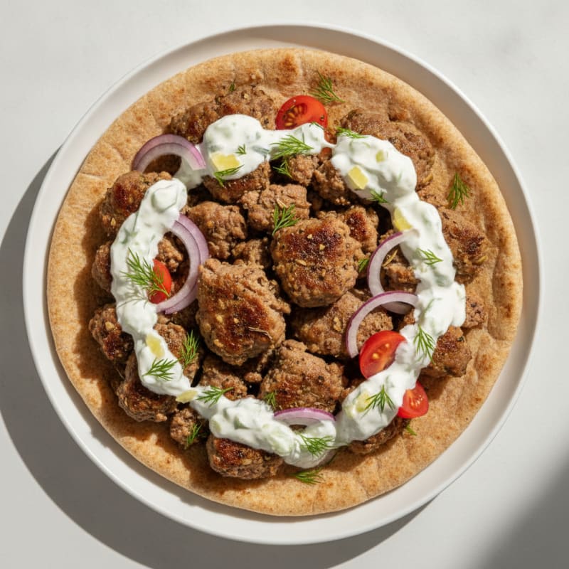Lamb Gyro with Tzatziki Sauce