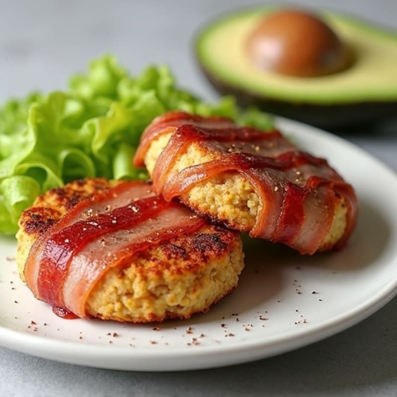 Lean Turkey & Jalapeño Patties Wrapped in Crispy Bacon