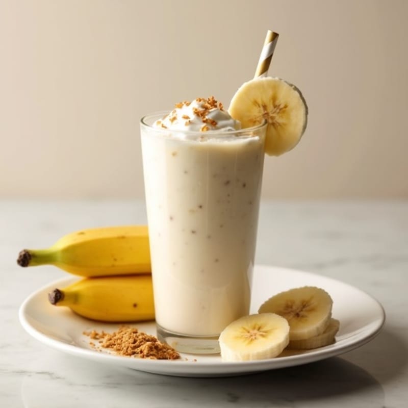 Kefir Protein Smoothie with Banana and Almond Butter