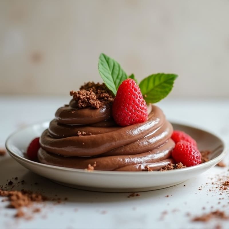 Silky Dark Chocolate Avocado Mousse