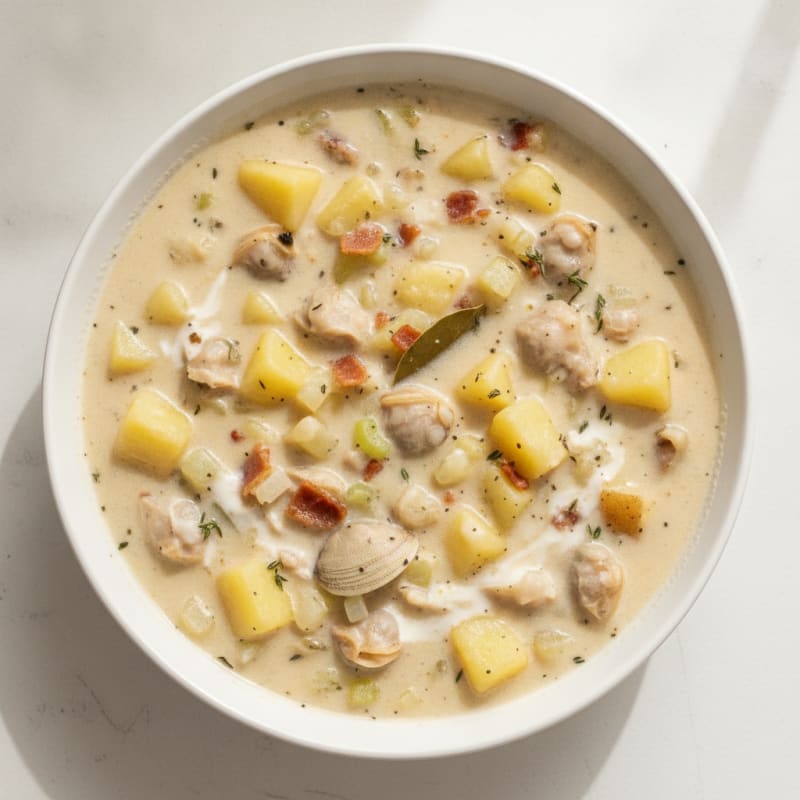 Hearty New England Clam Chowder