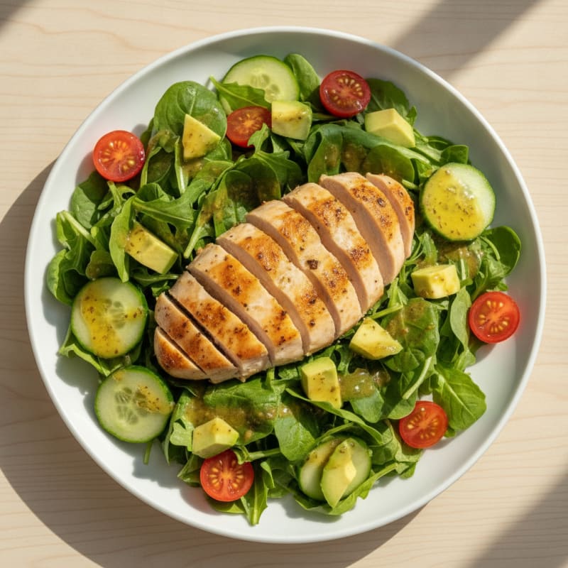 Vibrant Garden Greens with Lemon-Herb Vinaigrette