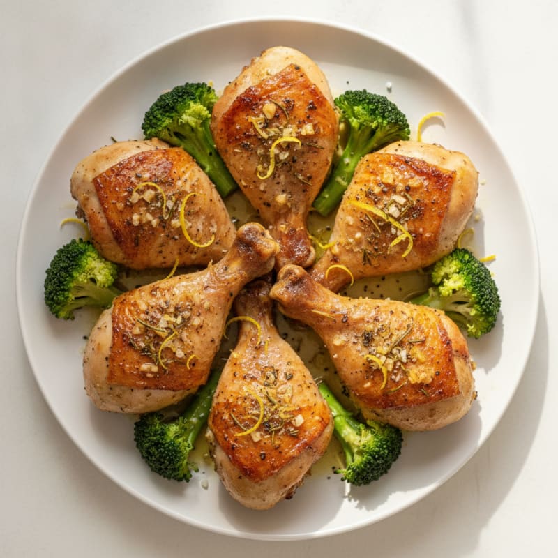 Garlic-Herb Roasted Chicken Drumsticks