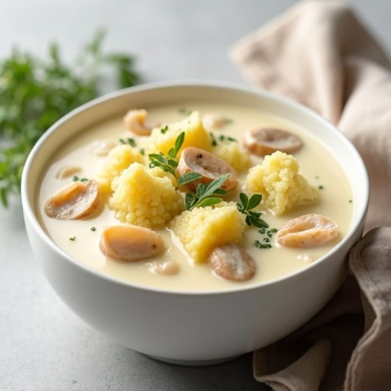 Creamy Cauliflower Clam Chowder