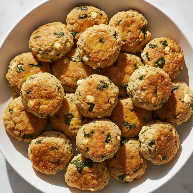 Savory Herb and Cheese Turkey Bites