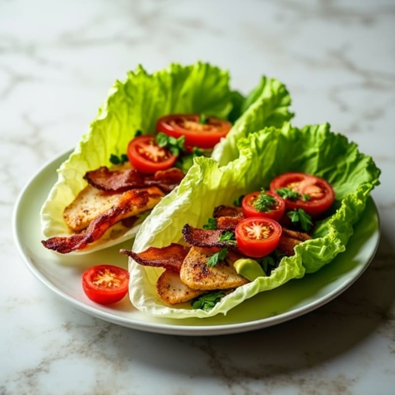 Crispy Bacon and Avocado Lettuce Wraps
