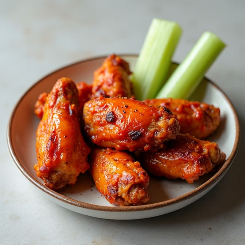 Crispy Baked Buffalo-BBQ Chicken Wings